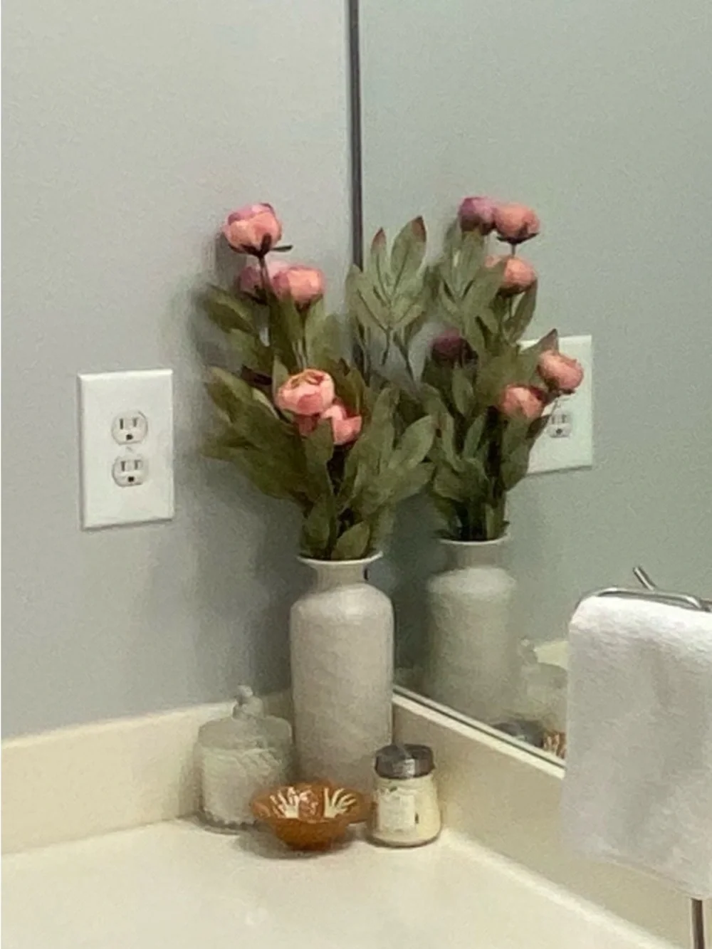 Neutral Greige Textured Terracotta Vase
